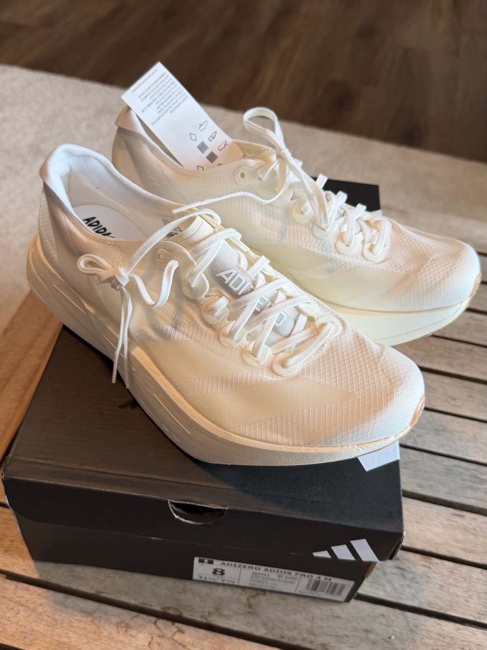 Adidas Adizero Adios Pro 4 Men’s Running Shoes Size 8 NWT